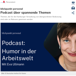 Read more about the article Blickpunkt Personal – Humor in der Arbeitswelt